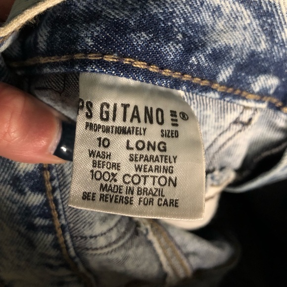 Vintage acid washed high waisted 80’s jeans long - Picture 13 of 14